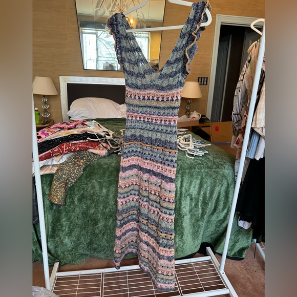 Multicolord Knit Midi Dress - Picture 2 of 2